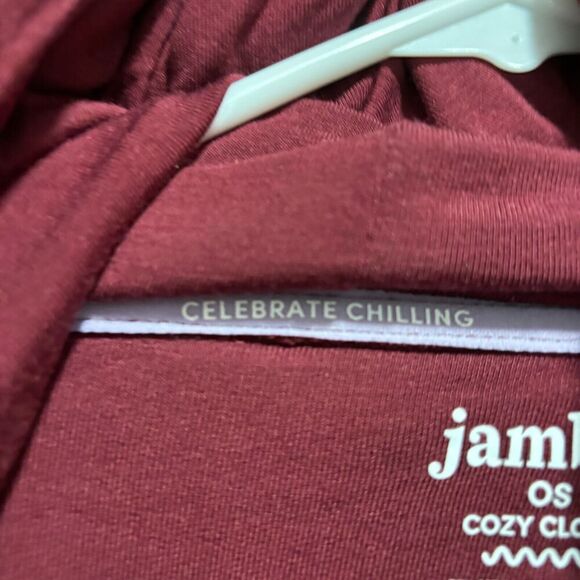 Jambys Split All Wine You Want Hooded Foot Pocket Wizard Cozy Loungewear OS - Picture 11 of 16